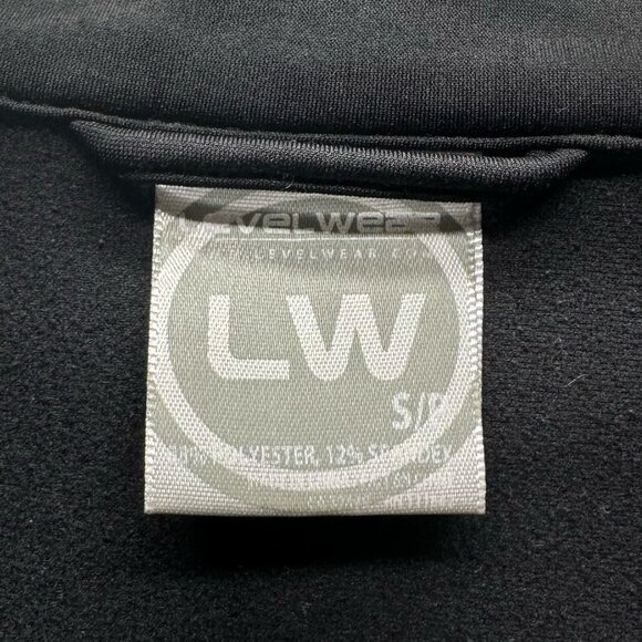 San Jose Sharks Sweatshirt Womens S Levelwear NHL Track 1/2 Zip Pullover Black - Picture 9 of 12